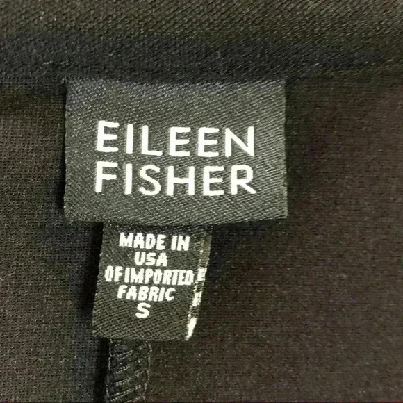 EILEEN FISHER Black Zip Up Viscose Jacket Shirt - Picture 9 of 11